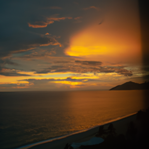 Capturing the mesmerizing colors of a sunset in Puerto Vallarta.
