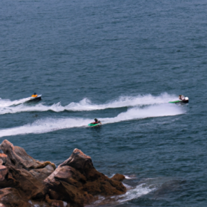 Jet skis Puerto Vallarta race across the glistening waters, offering an exhilarating and unforgettable adventure for thrill-seekers exploring this lively Mexican resort town.